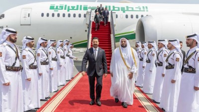 رئيس-الوزراء-العراقي-يصل-إلى-الدوحة-في-زيارة-عمل
