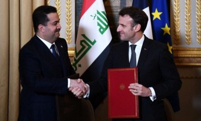 ماكرون-يلتقي-شياع-السوداني-التوقيع-على-معاهدة-شراكة-إستراتيجية-بين-فرنسا-والعراق