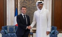 أمير-قطر-لماكرون:-لا-بدّ-من-استعادة-التهدئة-في-غزة